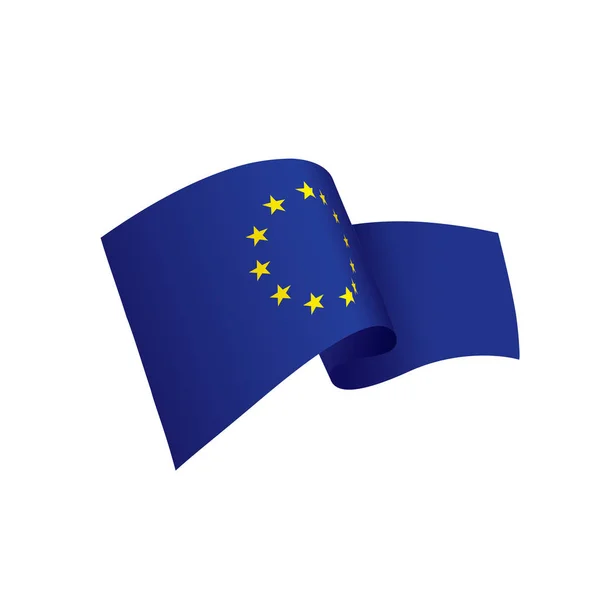 Drapeau de l'Union européenne, illustration vectorielle — Image vectorielle