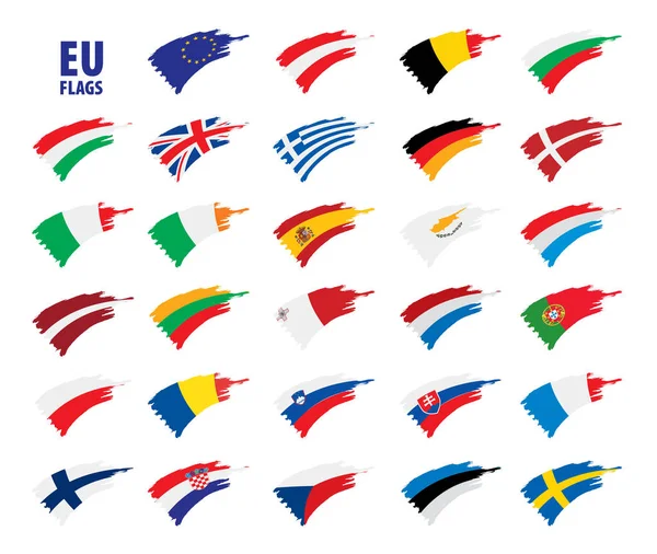 Bandeiras da União Europeia —  Vetores de Stock