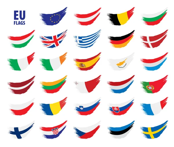 Bandeiras da União Europeia — Vetor de Stock