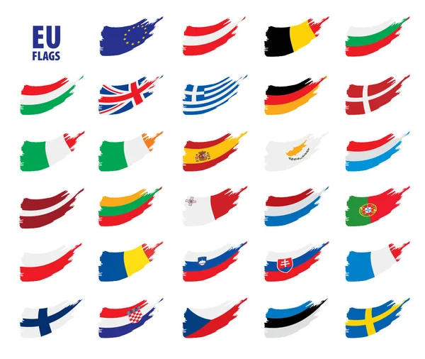 Bandeiras da União Europeia —  Vetores de Stock