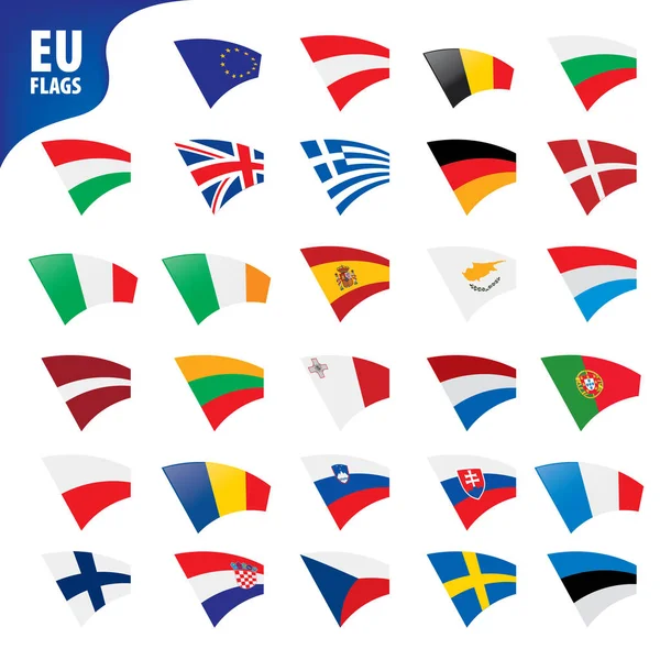 유럽 연합의 깃발 — 스톡 벡터