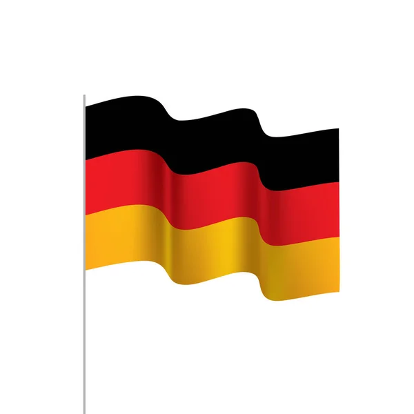 Bandera de Alemania, ilustración vectorial — Vector de stock