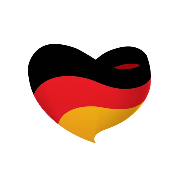 Bandera de Alemania, ilustración vectorial — Vector de stock