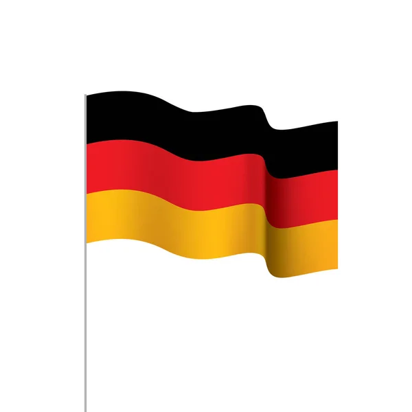 Bandera de Alemania, ilustración vectorial — Vector de stock