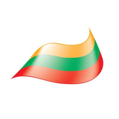 Litvanya bayrağı, vektör çizim