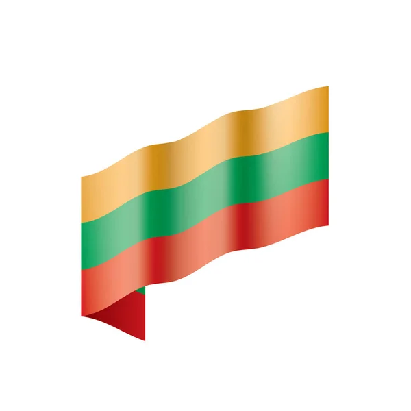 Bendera Lithuania, ilustrasi vektor - Stok Vektor