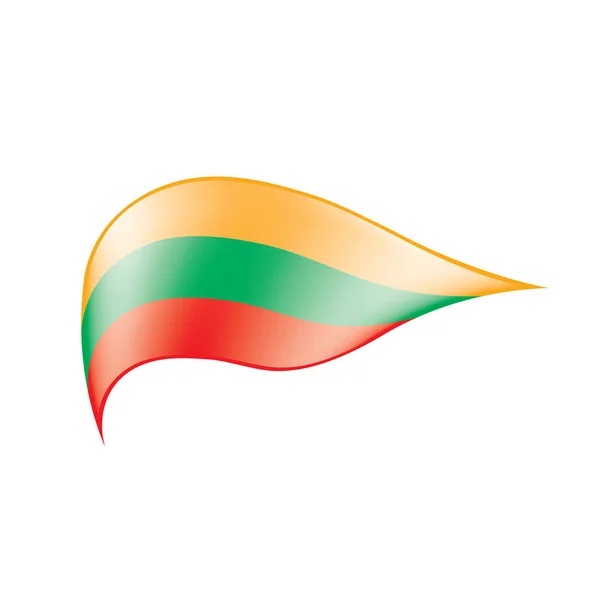 立陶宛旗子, 媒介例证 — 图库矢量图片