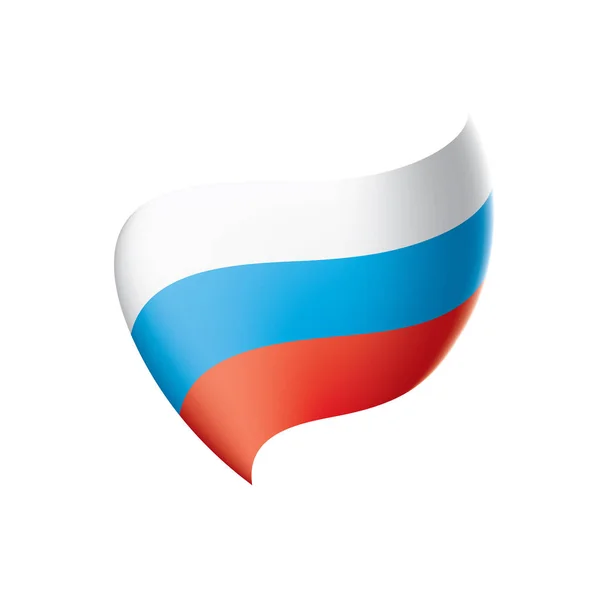 Ruská vlajka, vektorová ilustrace — Stockový vektor