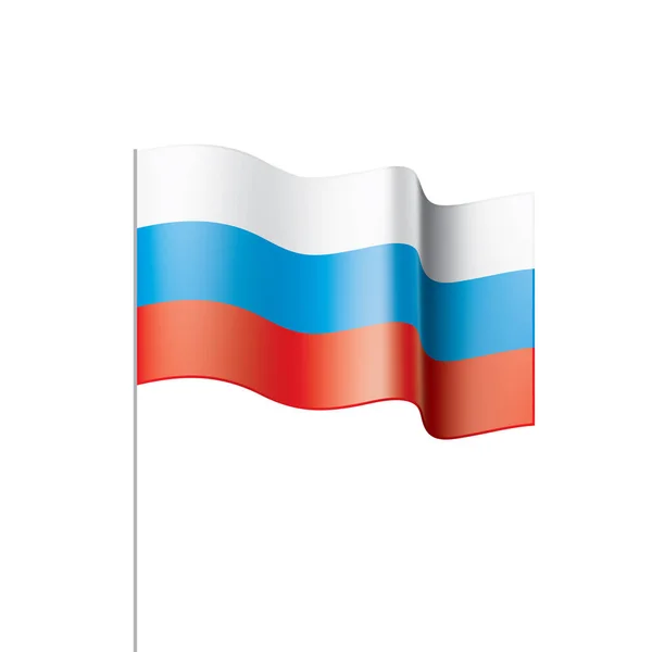 Rusland vlag, vector illustratie — Stockvector