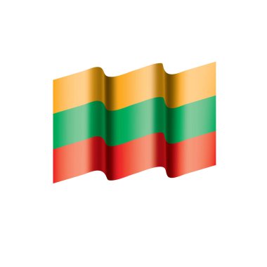 Litvanya bayrağı, vektör çizim