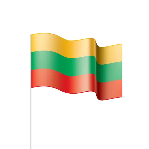 Lithuania flag, vector illustration — Stock Vector