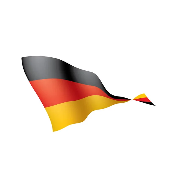 Drapeau allemand, illustration vectorielle — Image vectorielle