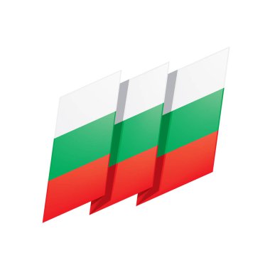Bulgaristan bayrağı, vektör çizim