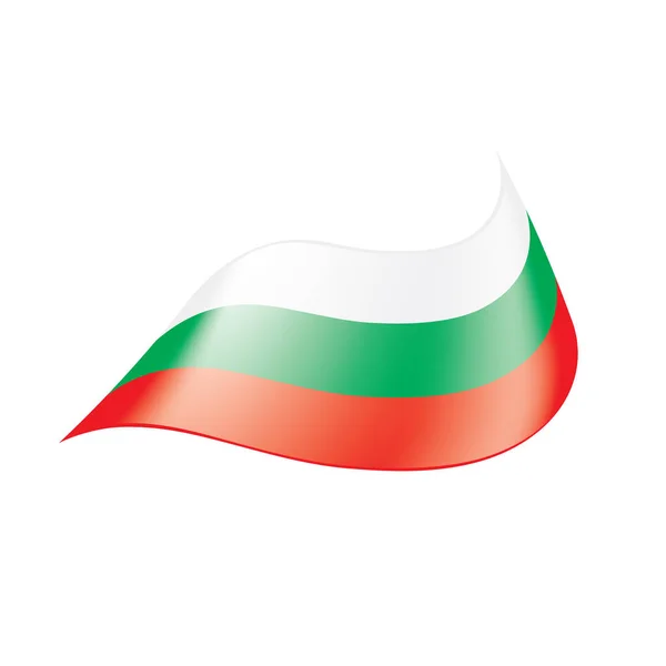 Bulgaria bandiera, illustrazione vettoriale — Vettoriale Stock
