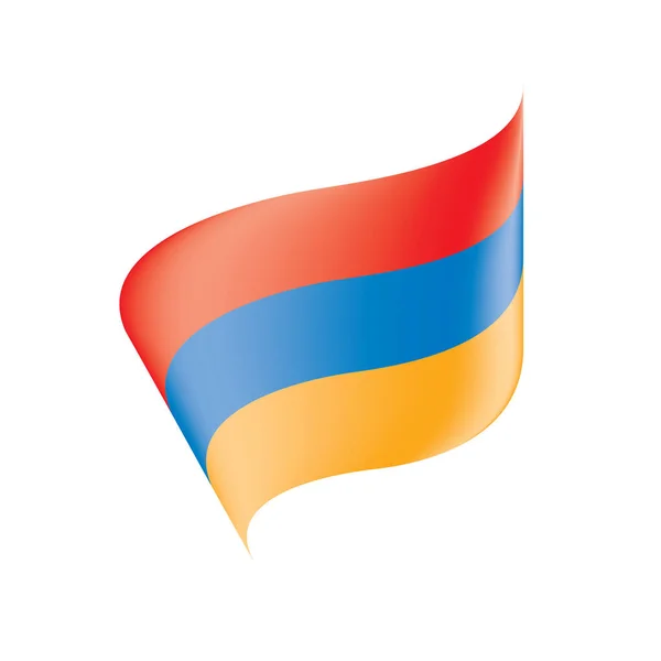 Bandera de Armenia, vector de ilustración — Vector de stock