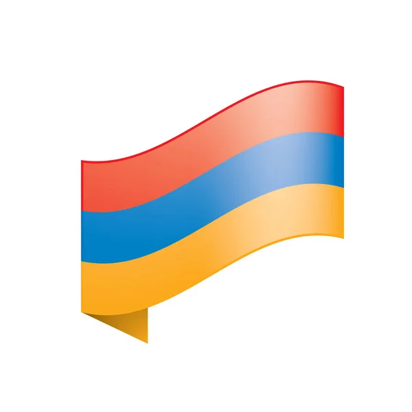 アルメニア国旗ベクトルイラスト — ストックベクタ
