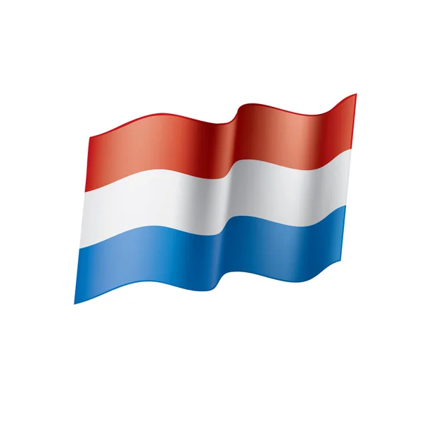 Bandeira da Holanda, ilustração vetorial — Vetor de Stock