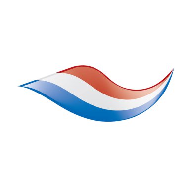 Hollanda bayrağı, vektör çizim