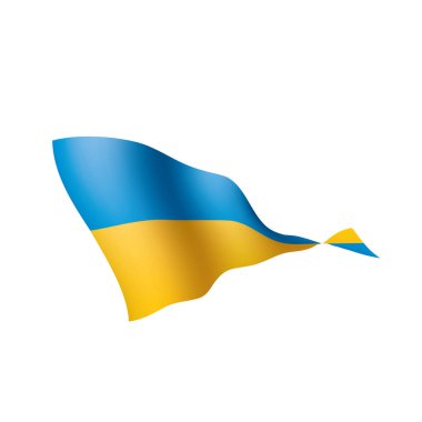 Ukrayna bayrağı, vektör çizim