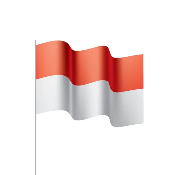 Indonesien Flagge, Vektorillustration — Stockvektor