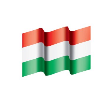 Macaristan bayrağı, vektör çizim