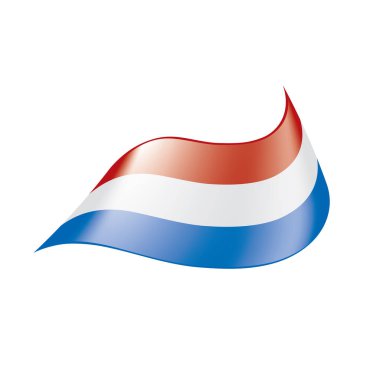 Hollanda bayrağı, vektör çizim