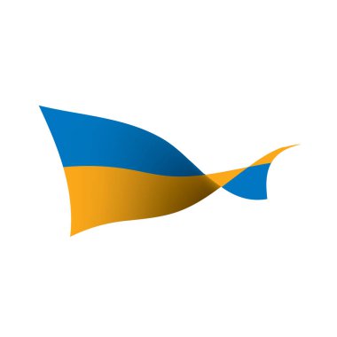 Ukrayna bayrağı, vektör çizim