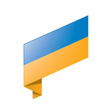 Ukrayna bayrağı, vektör çizim