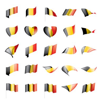 Belçika bayrağı, vektör illüstrasyonu