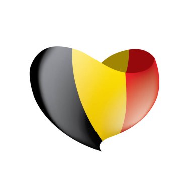 Belçika bayrağı, vektör illüstrasyonu