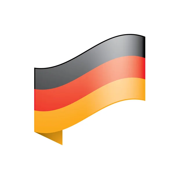 Drapeau allemand, illustration vectorielle — Image vectorielle