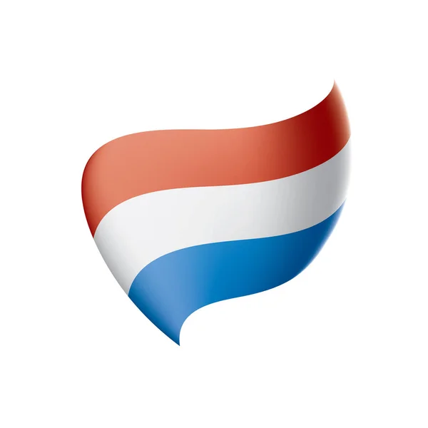 Bandeira da Holanda, ilustração vetorial — Vetor de Stock