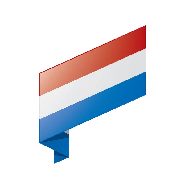 Bandeira da Holanda, ilustração vetorial — Vetor de Stock