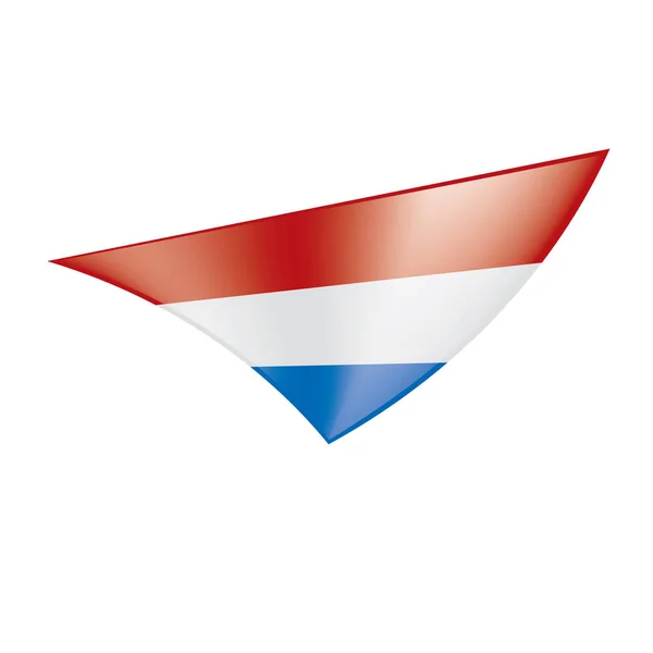 Países Bajos bandera, ilustración vectorial — Vector de stock