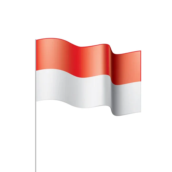 Indonesien Flagge, Vektorillustration — Stockvektor