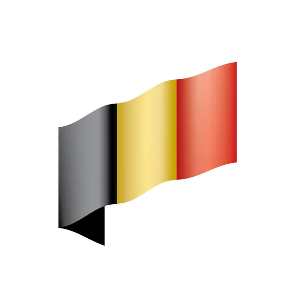 Belgiens flagga, vektorillustration — Stock vektor