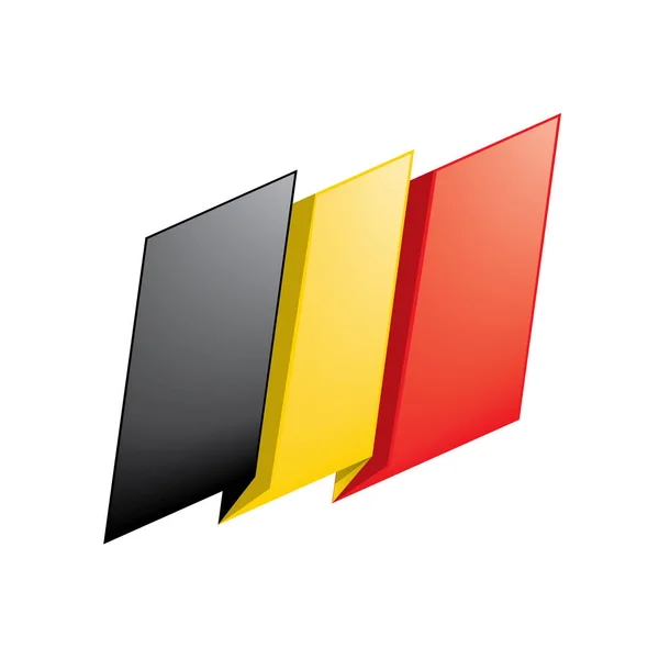 Flag of Belgium, Vector illustration — Stock Vector