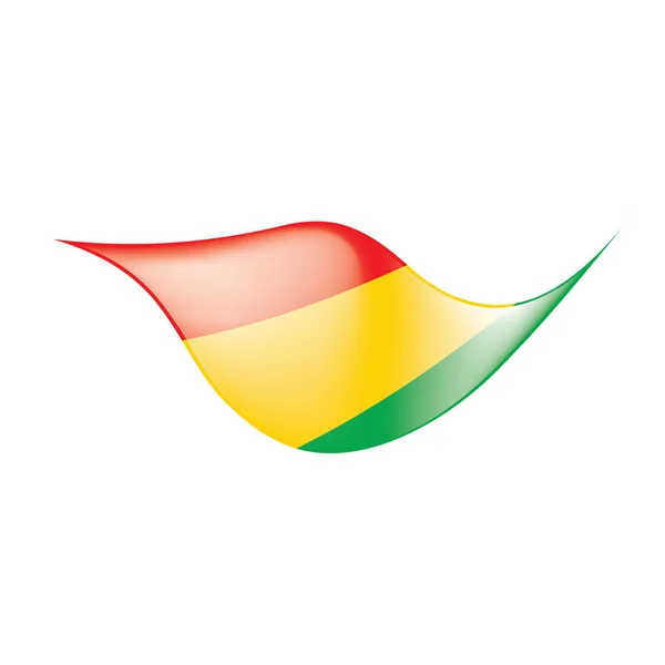 Guinea vlag, vector illustratie — Stockvector