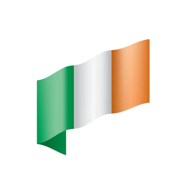 Irská vlajka, vektorová ilustrace — Stockový vektor