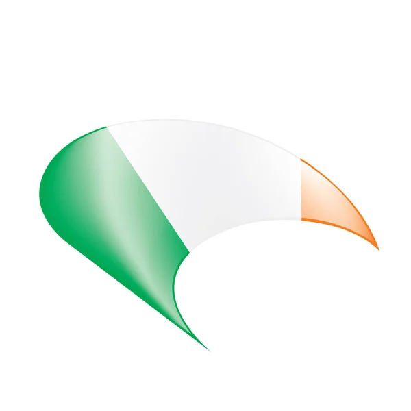 Bandera de Irlanda, ilustración vectorial — Vector de stock