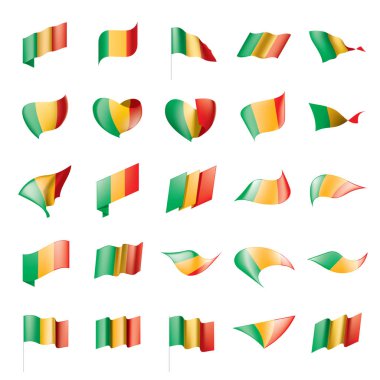 Mali bayrağı. Vektör