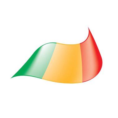 Mali bayrağı. Vektör