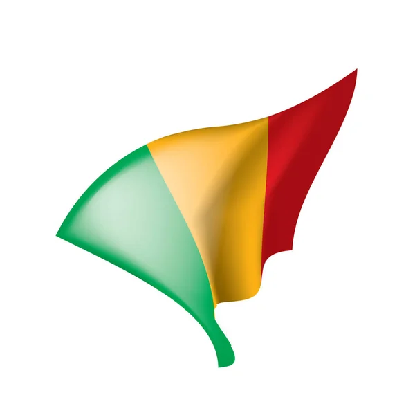 マリの旗。ベクトル — ストックベクタ