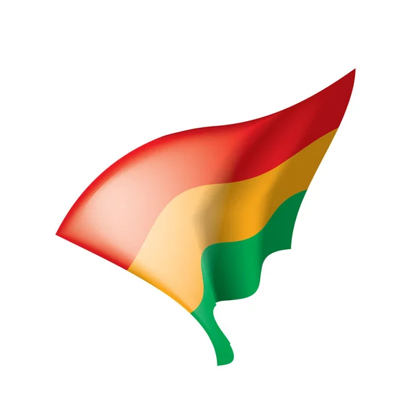 ボリビア国旗ベクトルイラスト — ストックベクタ