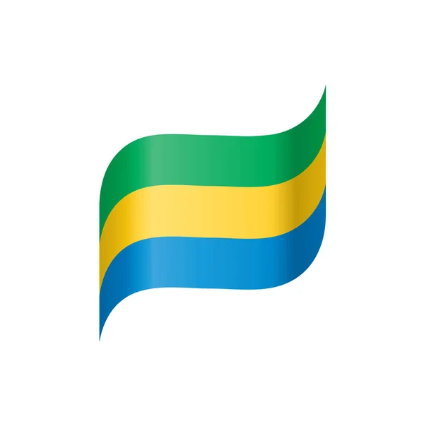 Gabonenfahne, Vektorabbildung — Stockvektor