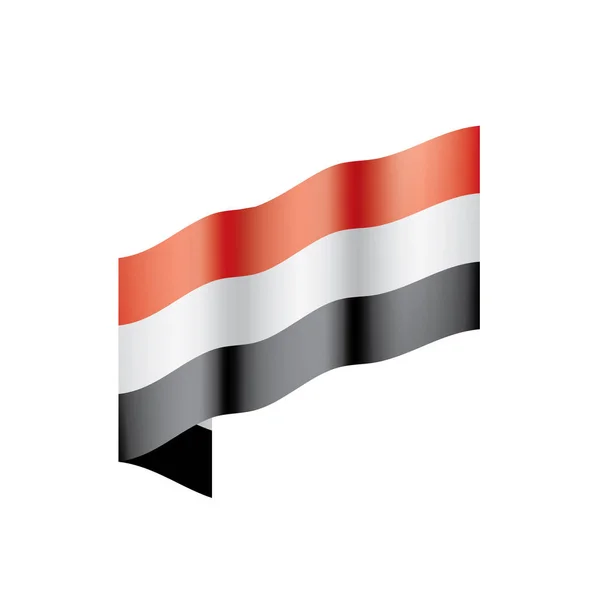 Jemenitische vlag, vectorillustratie — Stockvector