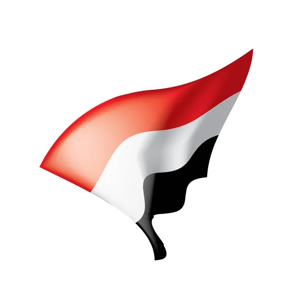 Jemenitische Flagge, Vektorillustration — Stockvektor