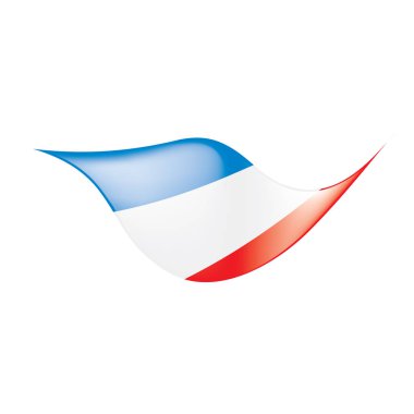 Fransa bayrağı, vektör çizim