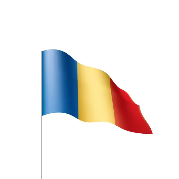 Bandera de Chad, vector de ilustración — Vector de stock