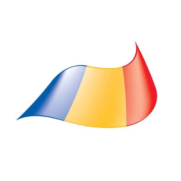 Bandera de Chad, vector de ilustración — Vector de stock